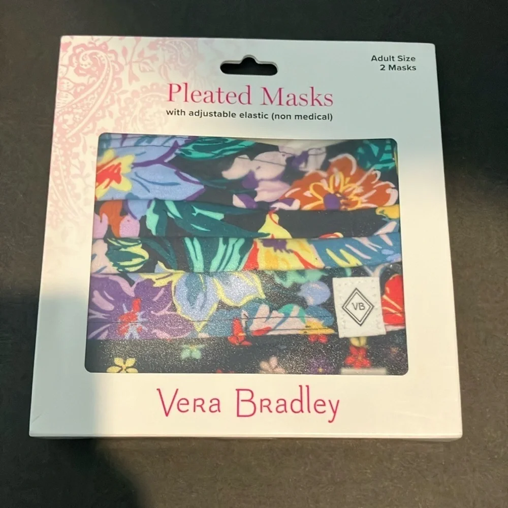 2 Pleated Vera Bradley Mask